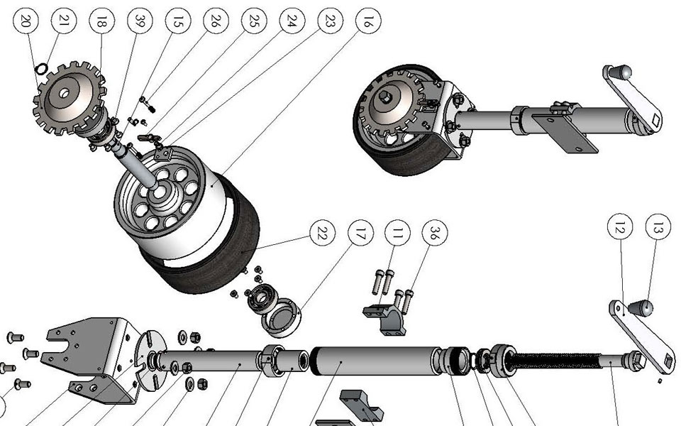 Drawing in  SolidWorks – explode view
